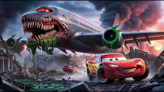 INFECTED SKY vs Lightning McQueen  Story of transformation [upl. by Gilford]