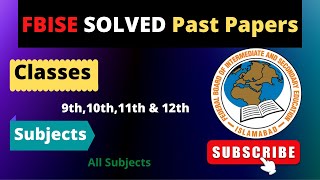 FBISE Solved Papers 9th10th11th amp 12th  Annual Exams Preparation FBISE SLOs Ilmi Preacher [upl. by Cuyler789]