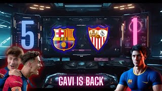 Barcelona VS Sevilla match Review [upl. by Ishii803]