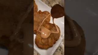 This Peach Apple Fritter recipe was so good amp easy Who doesn’t love fritters 😍😋 vegandessert [upl. by Ireland]