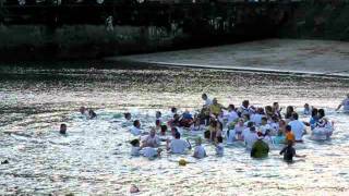 Stonehaven New Years Day Dip with a Nip 2012 [upl. by Geraint]