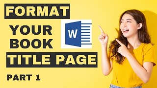 How to format Title Page Book for kdp PART 1 [upl. by Ela302]