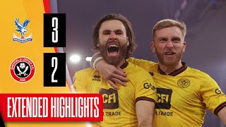 Crystal Palace 32 Sheffield United  Extended Premier League highlights [upl. by Eyks]