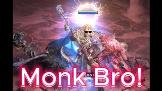 What Its Like To Play Monk PoE 2 Early Access Monk bro poe2 pathofexile2 [upl. by Dinsmore]