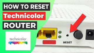 🔁 How to Reset Technicolor router to factory default settings [upl. by Barncard]