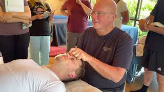 Face and head massage by Naturopath Brandon Raynor [upl. by Anidan245]