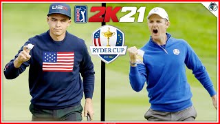 RYDER CUP DAY 5  SINGLES amp FINAL MATCH  USA vs Europe 2021 PGA TOUR 2K21 [upl. by Esilehc]