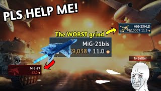 Mig29 GRIND its the NEVER ENDING STORY  The WORST and LONGEST GRIND in War Thunder 💀 [upl. by Ynamad560]