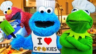 Cooking with Cookie Monster Kermit the Frog and Cookie Monsters Cooking Show [upl. by Bearnard]