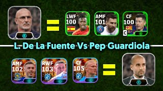 OMG  L De La Fuente Manager Booster Pack Vs Pep Guardiola  Who is Better 🤯💥 [upl. by Yanehs]