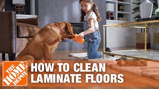 How to Clean Laminate Floors  The Home Depot [upl. by Pomona434]