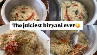 Chicken biryani vlog 🍗🍲 Juicy Biryani recipe by Bushra Naseem 😋🇮🇳 [upl. by Otnas352]