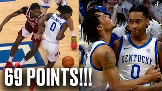 Rob Dillingham TAKES OVER Kentucky Freshman Combine For 69 PTS In Comeback Win vs Arkansas [upl. by Manup865]