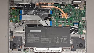 ASUS Chromebook C523N C523NAIH44F Disassembly Not Upgradeable Battery Replacement Repair Quick Look [upl. by Birk]