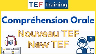 TEF Compréhension Orale NEW TEF [upl. by Eintirb]