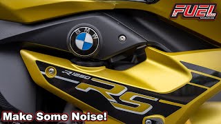 BMW R1250R R1250RS Sport New Aftermarket Fuel Diablo Exhaust amp Fun With A Sony A7SIII Digital Camera [upl. by Standley30]