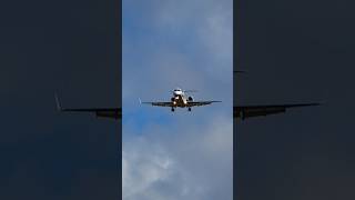 Embraer Legacy 650 Landing Lajes Terceira Azores shorts [upl. by Asiuqram22]