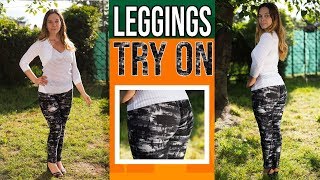 Spandex leggings try on haul • outfits [upl. by Araj]