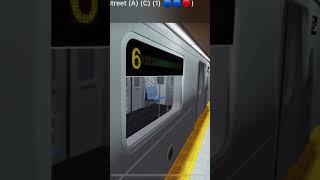 Roblox Hopeland City Subway  R142A 6 Train 7211 departing District Nostrand Aves [upl. by Oijile]