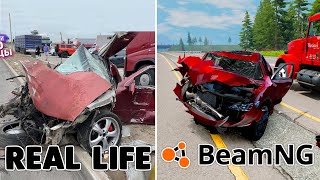 Accidents Based on Real Life Incidents  Beamngdrive  07 [upl. by Rosalie]