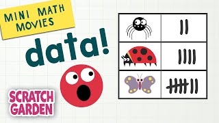 Data  Mini Math Movies  Scratch Garden [upl. by Clellan]