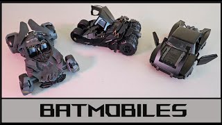 Batmobiles  Batman Begins amp The Batman  Diecast Scale Models [upl. by Niamreg]