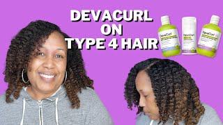 DevaCurl on Type 4 Hair Fragrance FreeThese products might be keepers very detailed [upl. by Clintock]