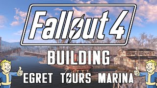 Part One  Building at Egret Tours Marina  Fallout 4 No Mods [upl. by Sutherlan735]