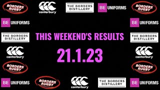 BORDERS RUGBY RESULTS  21123 [upl. by Ramu]