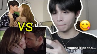 oppar reacts to Kdrama vs US drama kiss scene  they literally kiss forever… [upl. by Tennos]