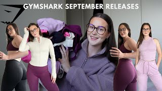 GYMSHARK NEW SEPTEMBER LAUNCHES 2024🦈 new legacy try on haul size medium [upl. by Caralie]