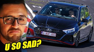 SAD or SATisfying FULLY STOCK Hyundai i20 N  Nürburgring [upl. by Shirk612]