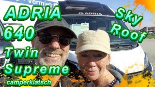 ADRIA Twin Supreme 640 SLB💥Kastenwagen mit SkyRoof💥Sternenhimmel inklusive💥Wohnmobil Test  Review [upl. by Wiley]