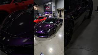 Purple Ferrari SF90 Stradale at DC Auto Show ferrari sf90 carshow autoshow hypercar car [upl. by Aiyotal]