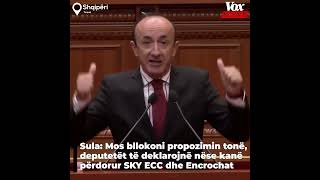 Sula Mos bllokoni propozimin tonë deputetët të deklarojnë nëse kanë përdorur SKY ECC dhe Encrochat [upl. by Sualkcin]