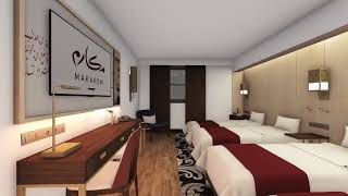 3D Simulation of MAKAREM AJYAD HOTEL Makkah [upl. by Darline]