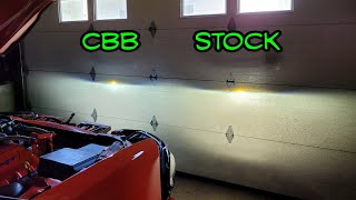 Dodge Charger HID bulb upgrade with Osram CBB bulbs [upl. by Edwine325]