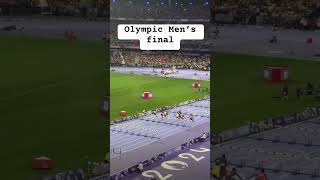 Hurdle Men’sFinal 🔥🔥🔥Olympic trending olympic hurdles army track shorts shortsfeed [upl. by Refinneg927]