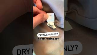 Dry clean only I don’t think so homemaking diy frugalliving laundryhacks [upl. by Aidas14]