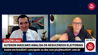 ALYSSON MASCARO ANALISA O RESULTADO ELEITORAL  Entrevista de Mascaro à TV 247 [upl. by Oileduab587]