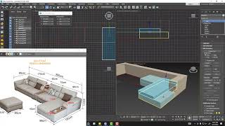 Training modelling 3ds max  Student Livingroom Step01 [upl. by Kassi]