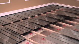 ProWarm Water Underfloor Heating Installation  Aluminium Spreader Plate Method [upl. by Eemaj]