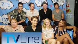 Vampire Diaries LastEver ComicCon Interview  TVLine Studio Presented by ZTE  ComicCon 2016 [upl. by Eidoj]