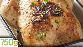 Recette de poulet rôti inratable  Roast Chicken Recipe  English Subtitles  750g [upl. by Mylo645]