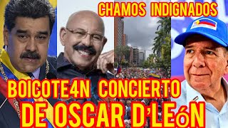 Venezolanos en los Estados Unidos piden no asistir al concierto de Oscar de León [upl. by Ashley610]