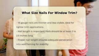 What Size Nails For Window Trim  CountyOfficeorg [upl. by Nim]