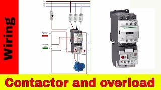 How to wire a contactor and overload  Direct Online Starter [upl. by Charters]