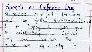 Speech on Defence Day in English  Defence Day Englsih speech [upl. by Solis]