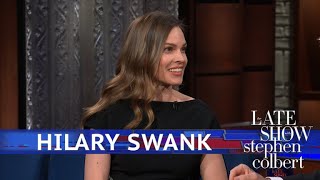 Hilary Swank And Stephen Have An Act Off [upl. by Fleta]