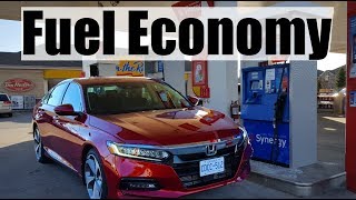 2019 Honda Accord  Fuel Economy MPG Review  Fill Up Costs [upl. by Nowad]